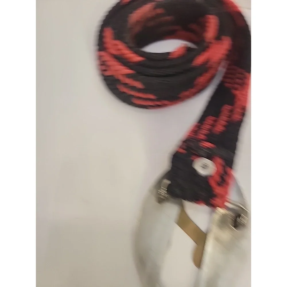 Vintage Western Snake Belt‎ Rattlesnake Buckle Braided Cord Cowboy